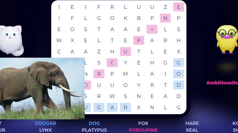 Aug, 12: World Elephant Day with Word Search