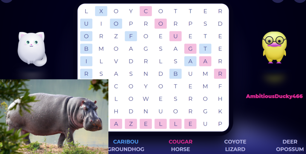 Today is Hippo Day  The Word Search Battle