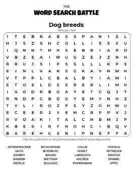Brain Games Dogs Word Search Puzzles