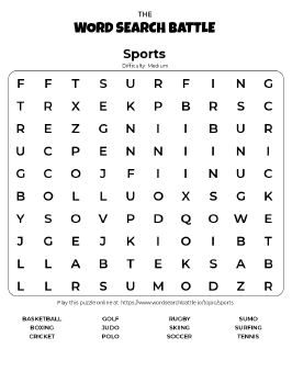 sports word search play online print