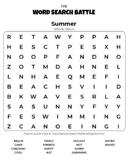 summer word search play online print